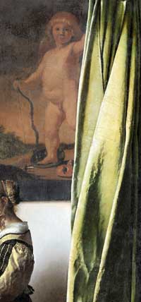 J. Vermmer, Femme lisant une lettre, détail